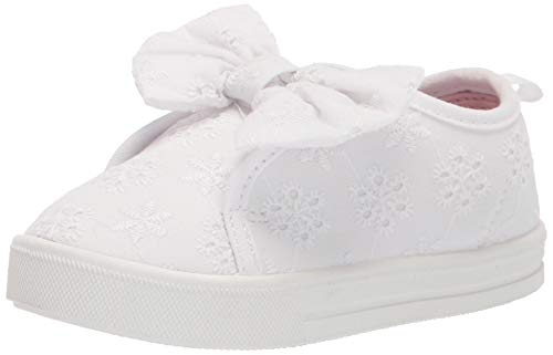 OshKosh B'Gosh Girls Dahlia Sneaker, White, 8 Toddler