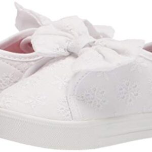 OshKosh B'Gosh Girls Dahlia Sneaker, White, 8 Toddler