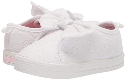 OshKosh B'Gosh Girls Dahlia Sneaker, White, 8 Toddler