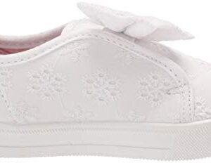 OshKosh B'Gosh Girls Dahlia Sneaker, White, 8 Toddler