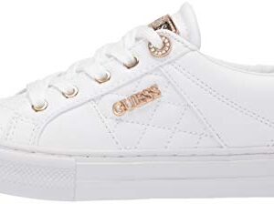 Guess Women's Loven Sneaker, White, 10
