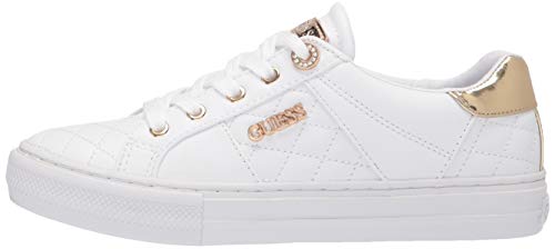 Guess Women's Loven Sneaker, White, 10