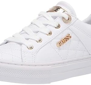 Guess Women's Loven Sneaker, White, 10