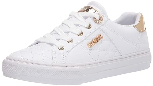 Guess Women's Loven Sneaker, White, 10