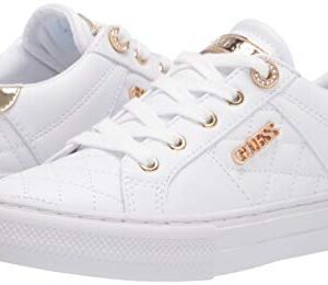 Guess Women's Loven Sneaker, White, 10