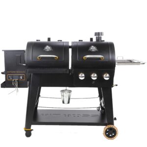pit boss pb1230sp wood pellet and gas combo grill, black