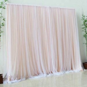 champagne tulle chiffon backdrop for bridal shower wedding ceremony backdrops curtains newborn baby shower backdrop photo booth background photography
