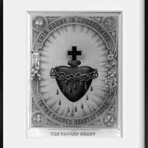INFINITE PHOTOGRAPHS Photo: The Sacred Heart | 1870 | Sacred Heart of Jesus | Historic Photo Reproduction