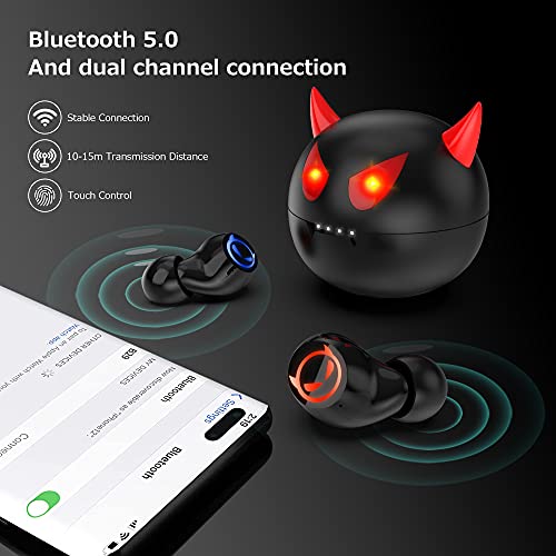 AMAFACE Ture Wireless Earbuds Gaming Bluetooth Earbuds Touch Control in-Ear Headphones with Charging Case Noise Reduction 36H Playtime Stereo Kids Earphones,no delay Sports Earbuds for iPhone/Android