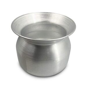 panwa sticky rice aluminum cook pot from thailand - genuine replacement pot for traditional steamer crock, family size 8.67 inch standard diameter (22 cm)