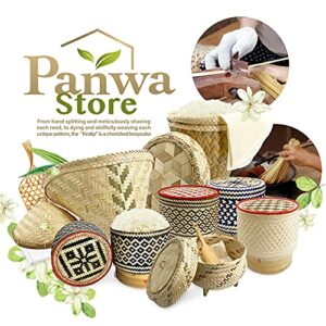 PANWA Sticky Rice Aluminum Cook Pot from Thailand - Genuine Replacement Pot for Traditional Steamer Crock, Family Size 8.67 Inch Standard Diameter (22 cm)