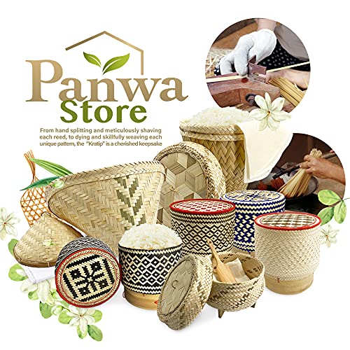 PANWA Sticky Rice Aluminum Cook Pot from Thailand - Genuine Replacement Pot for Traditional Steamer Crock, Family Size 8.67 Inch Standard Diameter (22 cm)