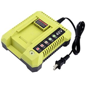 elefly op401 replacement for ryobi 40v battery charger op404 zrop401, compatible with ryobi 40v lithium battery op40601 op4050a op4040 op4026a op40201 op40261 op4030 op40301 op40401 op40501