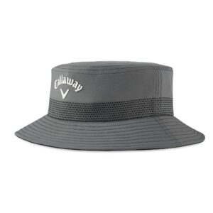 Callaway mens Bucket Hat, Grey, Small-Medium US