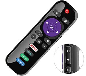 gvirtue universal remote control rc280 rc282 replacement for all tcl roku smart 4k uhd led qled tv with netflix sling hulu vudu button