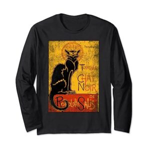 Vintage Tour du Chat Noir Black Cat For Halloween Long Sleeve T-Shirt