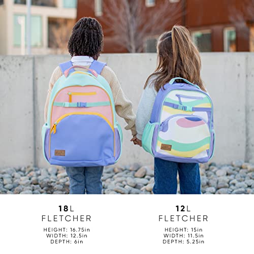 Simple Modern Toddler Backpack for School Girls | Kindergarten Elementary Kids Backpack | Fletcher Collection | Kids - Medium (15" tall) | Under the Sea