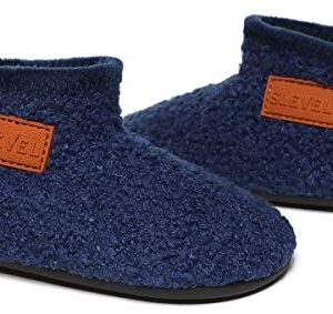 ditont Toddler Boys Girls Winter Warm Indoor House Bootie Slippers Kids Baby Lightweight Home Socks Boots(dt191007Blue27)