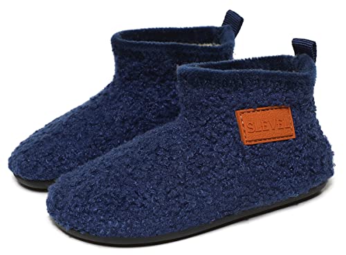 ditont Toddler Boys Girls Winter Warm Indoor House Bootie Slippers Kids Baby Lightweight Home Socks Boots(dt191007Blue27)