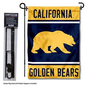 Cal Berkeley Golden Bears Garden Flag with Stand Holder