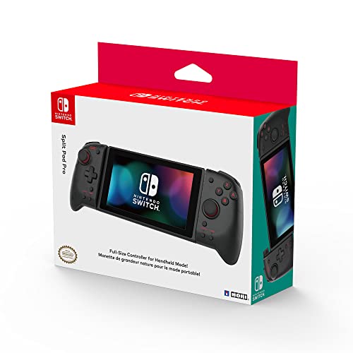 Hori Nintendo Switch Split Pad Pro (Black) Ergonomic Controller for Handheld Mode - Officially Licensed By Nintendo