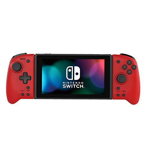 Hori Nintendo Switch Split Pad Pro (Red) Ergonomic Controller for Handheld Mode - Officially Licensed By Nintendo