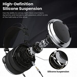 iBasso SR2 High-Definition Audiophile Open-Back Headphones, Over-The-Ear Headphones with Cable Adapter