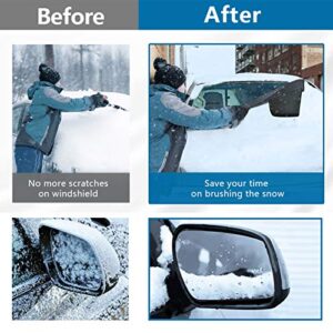 LADER Windshield Cover for Ice and Snow, Car Windshield Snow Cover, Windshield Frost Cover Ice Removal Wiper Protector, Windshield Snow Ice Cover with Magnetic Edges for Most Cars Trucks Vans and SUVs