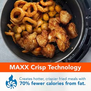 PowerXL Air Fryer 4 QT Maxx, Special Edition 2022, Extra Hot Air Fry, Cook, Crisp, Broil, Roast, Bake, High Gloss Finish, Black (4 Quart)