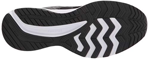 Saucony Men's Core Cohesion 14 Road Running Shoe, Black/White, 13 Wide