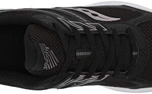 Saucony Women's Core Cohesion 14 Road Running Shoe, Black/Pink, 8.5 Wide