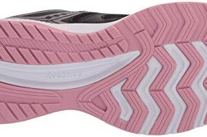 Saucony Women's Core Cohesion 14 Road Running Shoe, Black/Pink, 8.5 Wide