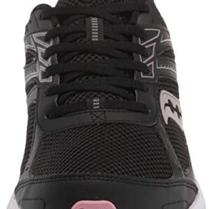 Saucony Women's Core Cohesion 14 Road Running Shoe, Black/Pink, 8.5 Wide