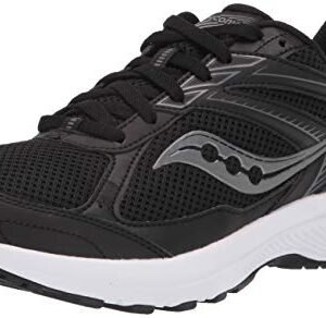 Saucony Men's Core Cohesion 14 Road Running Shoe, Black/White, 11.5 Wide