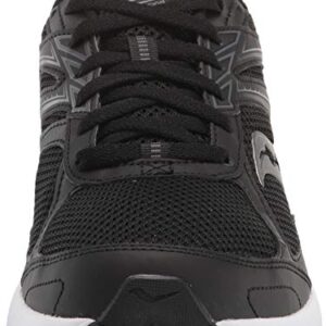 Saucony Men's Core Cohesion 14 Road Running Shoe, Black/White, 11.5 Wide