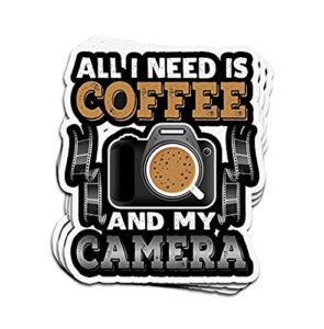 photography all i coffee camera photography - sticker graphic - auto, wall, laptop, cell, truck sticker for windows, cars, trucks