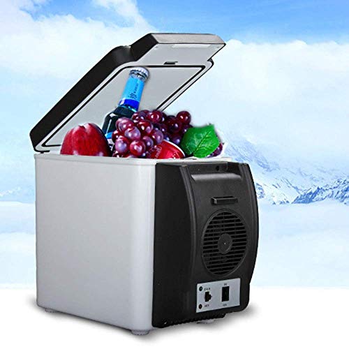 Mini Fridge 6L Portable CounterTop Fridge Quiet InVehicle Compact Refrigerators Car Compact Refrigerator | Low Energy，4 Bottles of Drinks Can Be Placed On The Top Table Top Fridge (Color : White) MZ