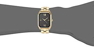 Anne Klein Women's Japanese Quartz Dress Watch with Metal Strap, Gold, 14 (Model: AK/3774BKGB)