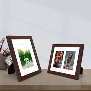 Golden State Art, Pack of 10 White Picture Mats, 5 Pcs 8x10 Mats for 5x7 Photos and 5 Pcs 8x10 Mat for 2 4x6 Photos - Bevel Cut, White Core - Great for Pictures, Photos, Frames, Artworks, Prints