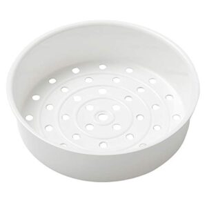 yizyif steamer basket plastic steaming rack stand steam basket for rice cooker and warmer kitchen cookware ivory b 4l/5l