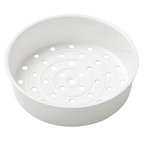 YiZYiF Steamer Basket Plastic Steaming Rack Stand Steam Basket for Rice Cooker and Warmer Kitchen Cookware Ivory B 4L/5L