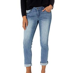 Democracy Women's Ab Solution Girlfriend Jean, Blue, 10