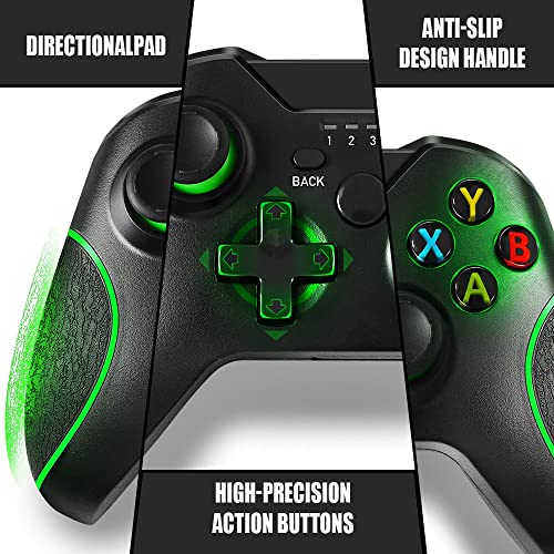 Zamia Wireless Controller for Xbox One, Enhanced Gamepad 2.4GHZ Game Controller Compatible with Xbox One/One S/One X/Series X/S/Elite/PC with Built-in Dual Vibration/6-Axis Motion Sensor (Black)