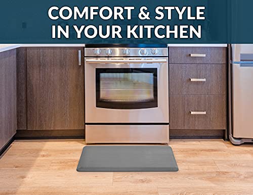 ComfiLife Anti Fatigue Floor Mat – 3/4 Inch Thick Perfect Kitchen Mat, Standing Desk Mat – Comfort at Home, Office, Garage – Durable – Stain Resistant – Non-Slip Bottom (20" x 39", Charcoal)