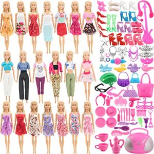 sotogo 110 pieces doll clothes and accessories for 11.5 inch girl doll different occasions include 20 pieces handmade doll outfits fashion doll dresses party doll gowns and 90 pieces doll accessories