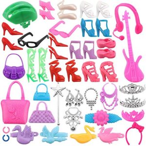 SOTOGO 110 Pieces Doll Clothes and Accessories for 11.5 Inch Girl Doll Different Occasions Include 20 Pieces Handmade Doll Outfits Fashion Doll Dresses Party Doll Gowns and 90 Pieces Doll Accessories