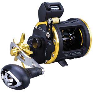 sougayilang line counter fishing reel conventional level wind trolling reels-tra 30l