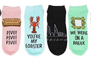 Hyp Friends Television Series Juniors/Womens 6 Pack Ankle Socks