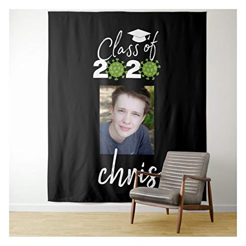 Personalized Graduation Party Backdrop Photo Prop Vertical Tapestry,Custom Trendy Wedding Party|Bridal Shower Booth Backdrop,Birthday|Family Memories Personalized Photo Collage Tapestry Colorful