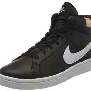 NIKE Men's Court Royale 2 MID Tennis Shoe, Black White Onyx, 8